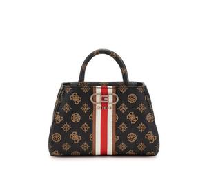 GUESS - Guess Nelka Mini Satchel, Handtasche, Umhängetasche, Braun-Logo