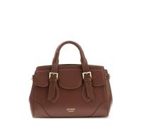 GUESS - Guess Sofia Small Leder Satchel, Handtasche, Dunkelbraun
