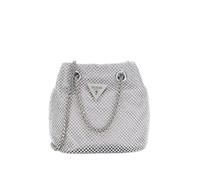 GUESS - Guess Zalina Mini Beuteltasche, Umhängetasche, Abendtasche, Glamour-Silber