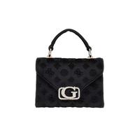 GUESS - Guess Zalina Mini Handtasche, Umhängetasche, Abendtasche Samt, Schwarz