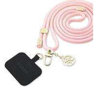 GUESS GUOUCNMG4EP Universal CBDY Cord Gürtel Rosa Nylon 4G Metal Charm