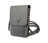 Guess Torebka Universell Handy Umhängetasche Saffiano Triangle Grau