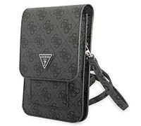 Guess PU 4G Triangle Logo Schulter Handy Tasche - Schwarz