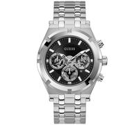 Guess GW0260G1 Herrenuhr aus Edelstahl mit schwarzem Zifferblatt Einheitsgröße