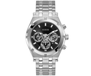 Guess GW0260G1 Herrenuhr aus Edelstahl mit schwarzem Zifferblatt Einheitsgröße