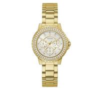 Guess Damen Sport Crystal Multifunction 36 mm Watch, weiß, Klassisch