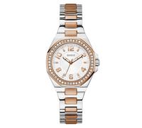Guess Damenuhr Contessa GW0877L4 – 34 mm, aus recyceltem Stahl, zweifarbiges Roségoldband