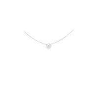 GUESS Borboleta 16-18" Coin Necklace Rhodium