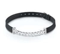 Guess Halskette Choker UBN84039 Schwarz Silber Damen Schmuck
