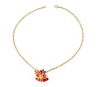 GUESS Halskette Floris 18-20" Bouquet Enamel Necklace Yellow Gold/Multicolor goldfarben