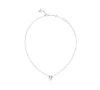 GUESS By Your Side 16-18" Heart Necklace Rhodium