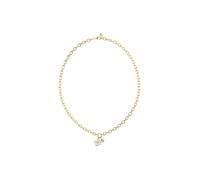 GUESS Halskette Love Bites 16-18" Lucky Charm Pave Necklace Yellow Gold goldfarben