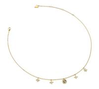 GUESS Halskette Secret Garden 16-18" Flower Charms Necklace Yellow Gold goldfarben