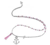 Guess Halskette UBN85112 40cm Silber Rosa Damen Schmuck