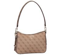 Guess Schultertasche Eco Erica Top Zip 24 cm Latte Logo Braun Damen