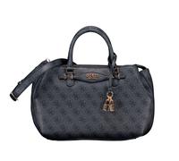 Guess Katya Handtasche Damen - Schultertasche aus Kunstleder Schwarz, Elegante Alltagstasche mit Tragegriffen, 31 x 22 x 10 cm, SG965206-NECOALLO