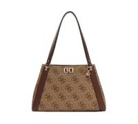 GUESS Handtasche / Schulter Karnilla Logo Milk Logo/brown Taschengröße: Groß