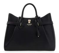 Guess Handtasche Yesba Girlfriend Satchel Leder-Optik Logo-Applikation Schwarz