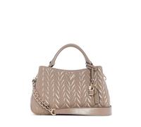 GUESS Handtasche Umhängetasche Cheryl Triple Compartment Satchel Dark Taupe