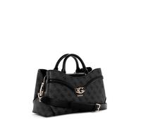 GUESS Handtasche Umhängetasche Dea Girlfriend Satchel Coal Logo dunkelgrau