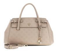 GUESS Diana 3 Compartment Satchel Light Taupe Logo