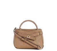 GUESS Ella Logo Mini Satchel Beige Logo