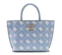 GUESS Emelie Logo Mini Tote Light Blue Logo