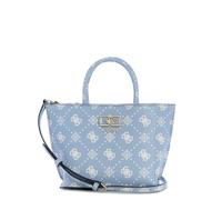 GUESS Handtasche Umhängetasche Emelie Logo Mini Tote Light Blue Logo hellblau