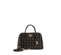GUESS Emelie Logo Two Comp Satchel Espresso Logo