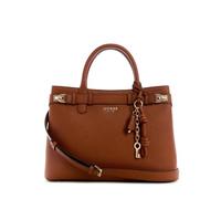 GUESS Handtasche Umhängetasche Gregoria Large Girlfriend Satchel Cognac braun