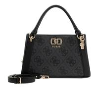 Guess Umhängetasche Karnilla Logo Girlfriend Satchel Coal dunkelgrau