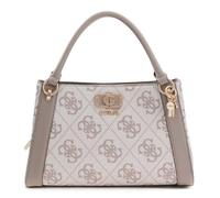 GUESS Handtasche Umhängetasche Karnilla Logo Girlfriend Satchel Dark Taupe Logo