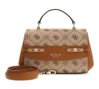 GUESS Melinda Logo Top Handle Bag Latte Logo