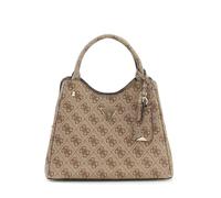 GUESS Handtasche Umhängetasche Meridian II Girlfriend Carryall Latte Logo hellbraun