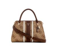 GUESS Noelle II Luxury Satchel Latte Logo / Brown