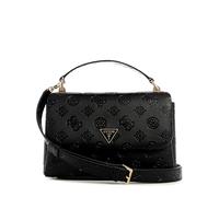 GUESS Handtasche Umhängetasche Tisha Top Handle Flap Bag Black Logo schwarz