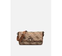 GUESS Circe Flap Shoulder Bag Latte Logo