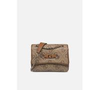 GUESS Izzy Convertible Xbody Flap Bag Latte Logo