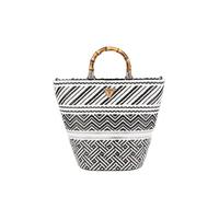 Guess Happyland Bag, Handtasche, Umhängetasche, Flechttasche Schwarz-Weiß