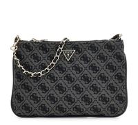 Guess Handtasche Flat Pouch – Coal Logo dunkelgrau – T/U