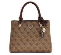 Guess Handtasche Noelle II S – mit mehreren Fächern – Latte-Logo Braun