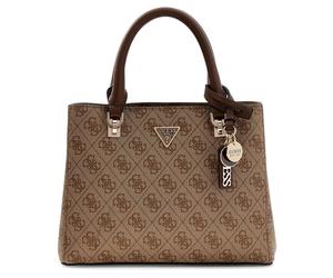 Guess Henkeltasche Noelle II Small Multi Compartment Satchel (HWBG) latte logo brown