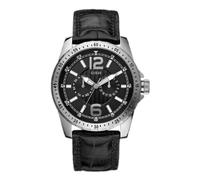 Guess Herren-Armbanduhr Analog Quarz Leder W11141G1