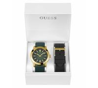 Guess Herren Armbanduhr Box Set Crescent grün, gold GW0630G2