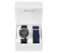 Guess Herren Armbanduhr Box Set Crescent schwarz, silber GW0630G1