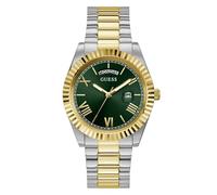 Guess Herren Armbanduhr Connoisseur mit Bicolor Edelstahlarmband, 5 Bar, Gehäusedurchmesser: 42 mm, GW0265G8