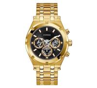GUESS Herren Armbanduhr Continental mit goldfarbenem Edelstahlarmband, 5 Bar, Gehäusedurchmesser: 43 mm, GW0260G2