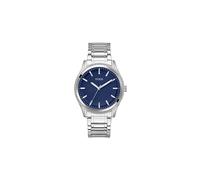 GUESS Herren Armbanduhr Dex mit silberfarbenem Edelstahlarmband, 3 Bar, Gehäusedurchmesser: 44 mm, GW0626G1