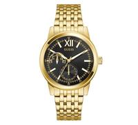Multifunktionsuhr GUESS "EMERSON", goldfarben, Armbanduhren, Herren, Quarzuhr, Armbanduhr, Herrenuhr, Edelstahlarmband, Datum (87522100-0) goldfarben