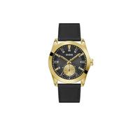 Guess Herren Armbanduhr Greyson GW0793G2, 44 mm Edelstahl schwarz, Multifunktion Quarz, Mineralglas, 5 ATM, Gliederarmband
